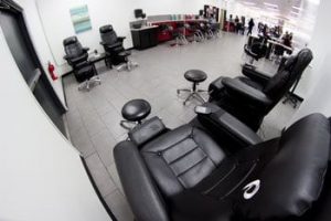 Salon chairs at Kenneth Shuler Greenville