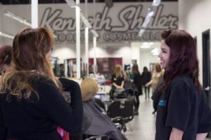 Cosmetology students posing for picture