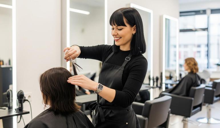 Women Hair Cutting