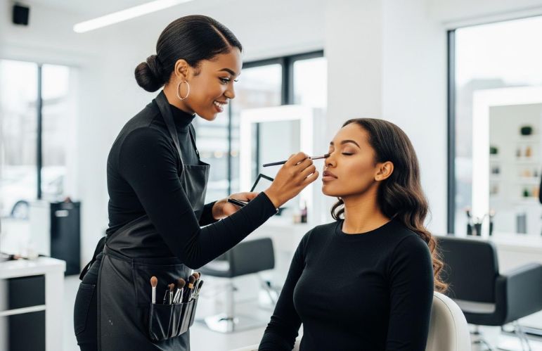 Women Doing Makeup